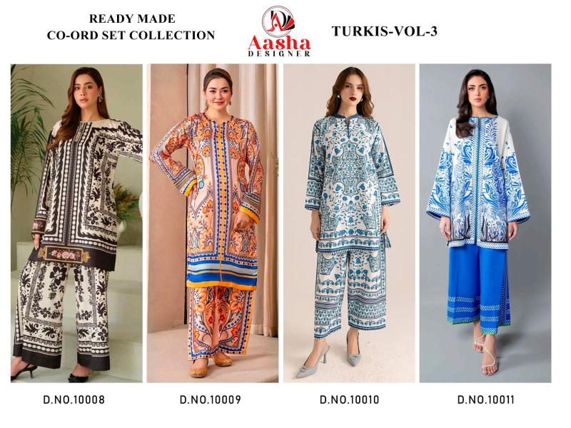 Aasha Turkis Vol 3 catalog Modal Sattin Co Ord Set wholesaler