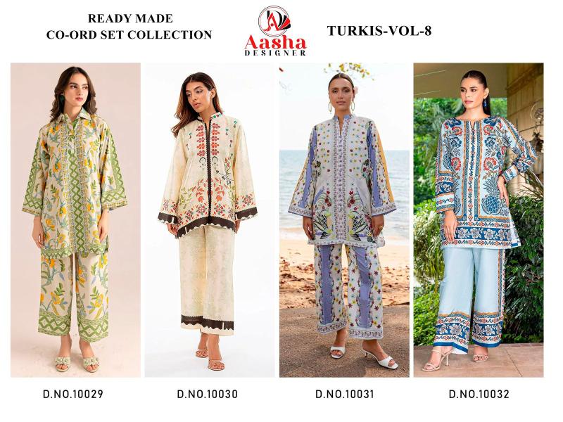 Aasha Turkis vol 8 Catalog wholesale co ords