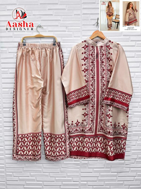 Aasha Turkis vol 9 Catalog indo western cord set