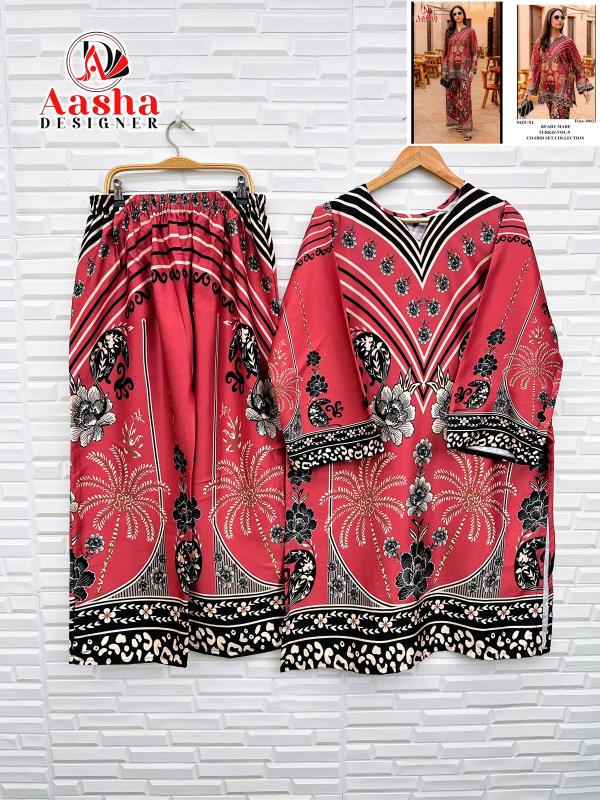 Aasha Turkis vol 9 Catalog indo western cord set