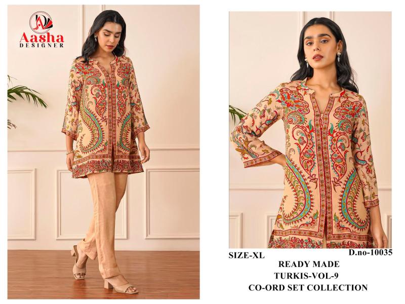 Aasha Turkis vol 9 Catalog indo western cord set