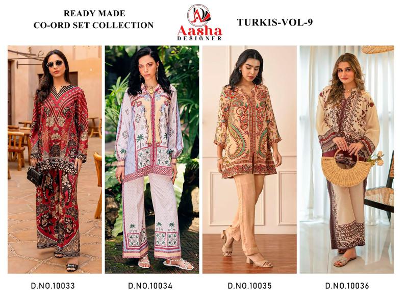 Aasha Turkis vol 9 Catalog indo western cord set