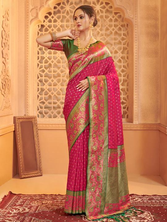 AFREEN by Astita fancy designer BANARASI SILK fabric saree wholesale with Fancy latkan 