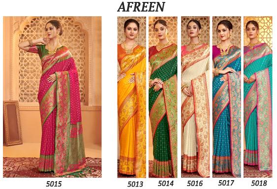 AFREEN by Astita fancy designer BANARASI SILK fabric saree wholesale with Fancy latkan 