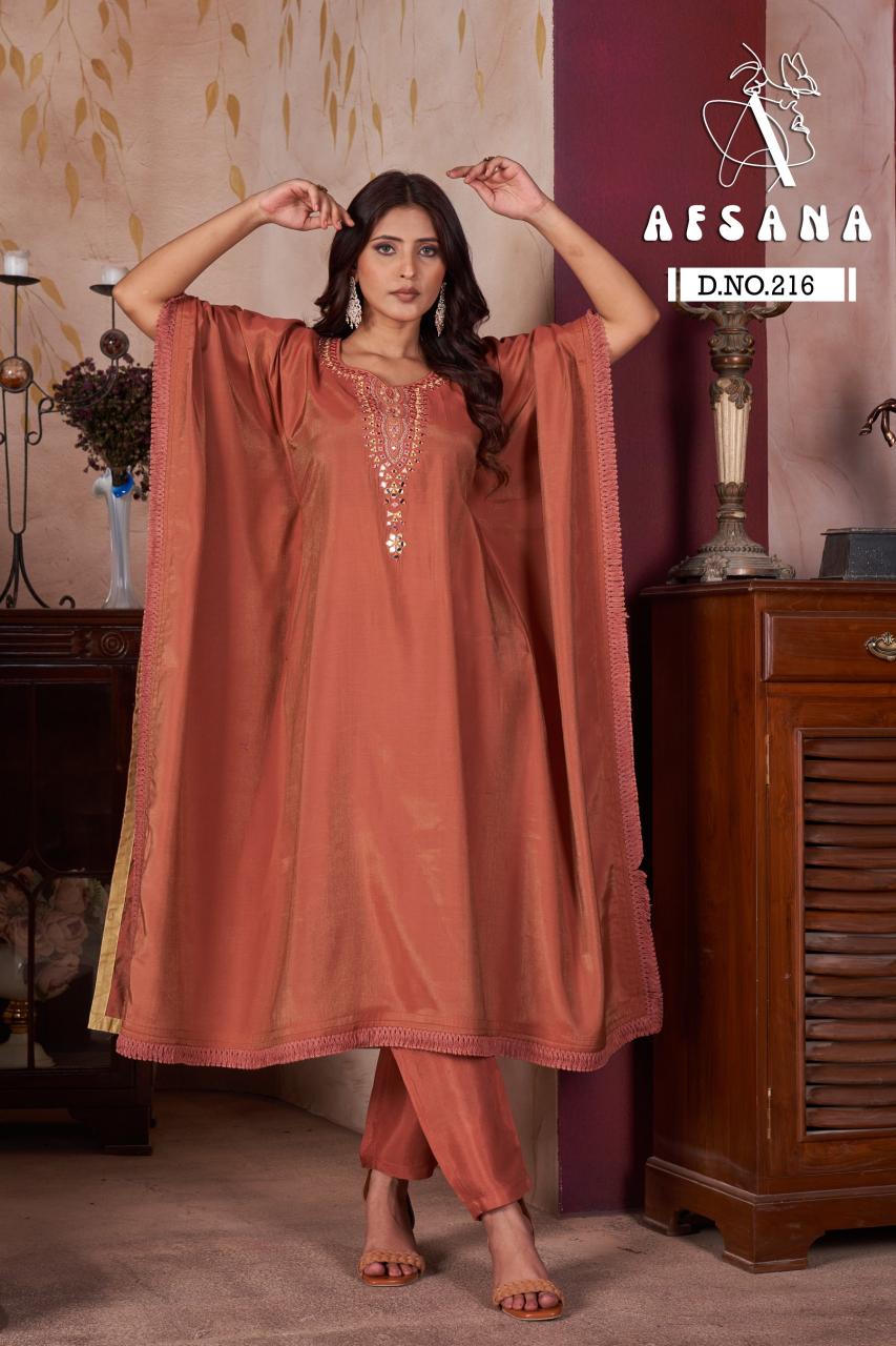Afsana 216 catalog buy kaftan kurti online india
