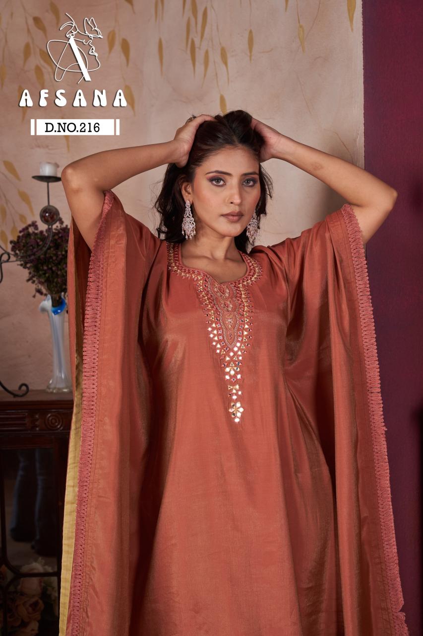 Afsana 216 catalog buy kaftan kurti online india