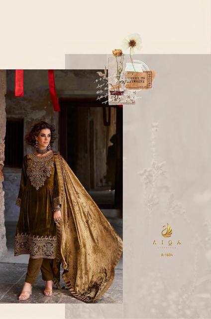 Aiqa Forest Fantasy catalog salwar kameez dress materials wholesale