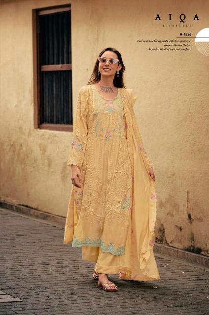 Aiqa Hemline catalog unstitched salwar kameez wholesale market in delhi