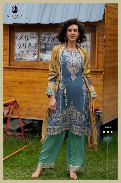 Aiqa Weaves catalog designer salwar kameez wholesale online