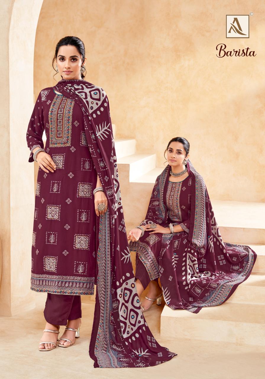 Alok Barista catalog wholesale ladies dress material suppliers in mumbai