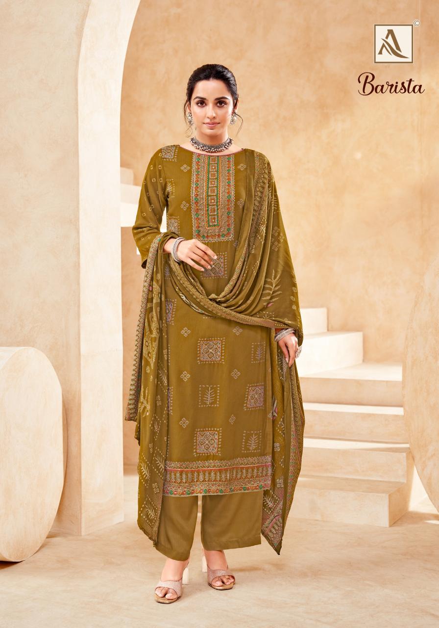 Alok Barista catalog wholesale ladies dress material suppliers in mumbai