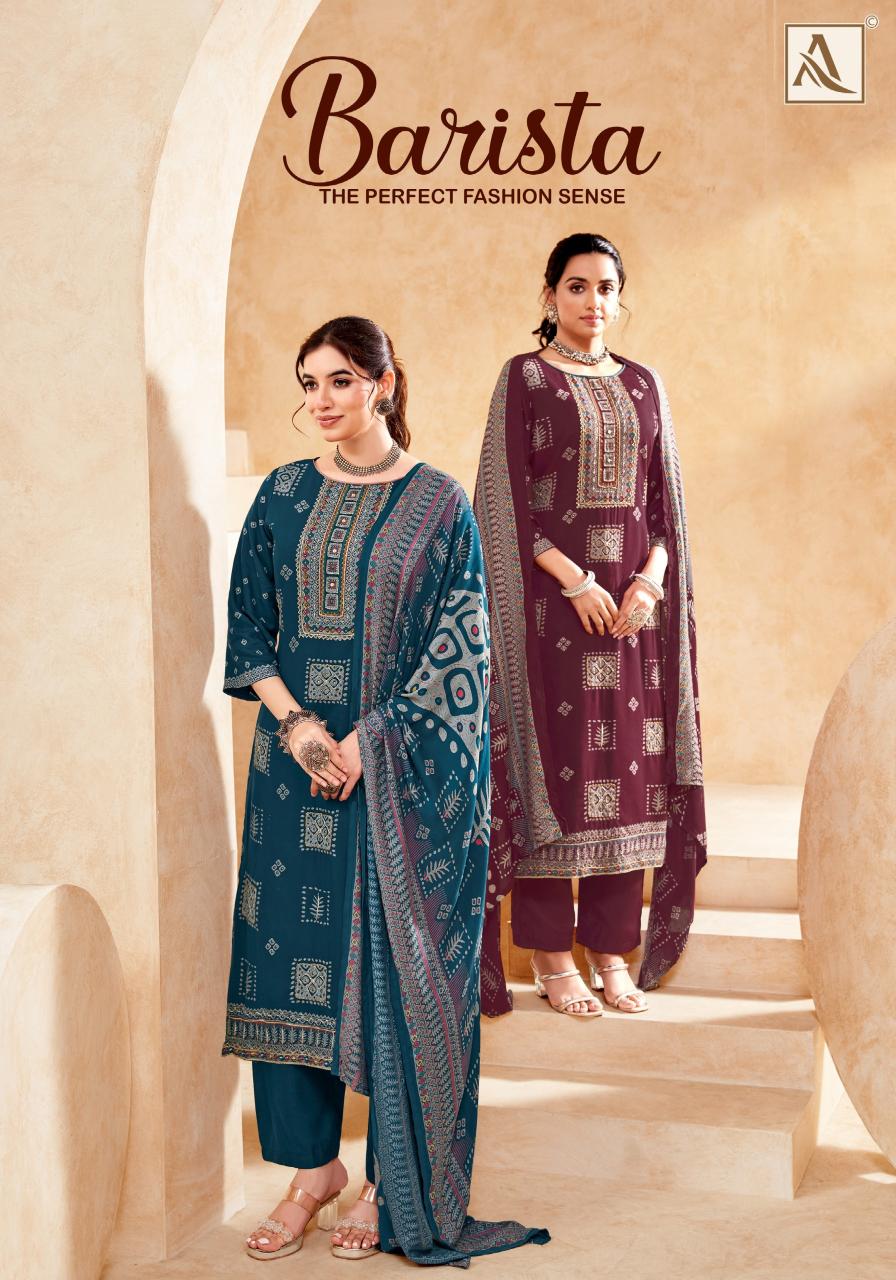 Alok Barista catalog wholesale ladies dress material suppliers in mumbai