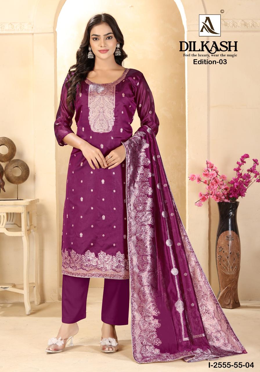 Alok Dilkash vol 3 catalog wholesale dress material shops in hyderabad