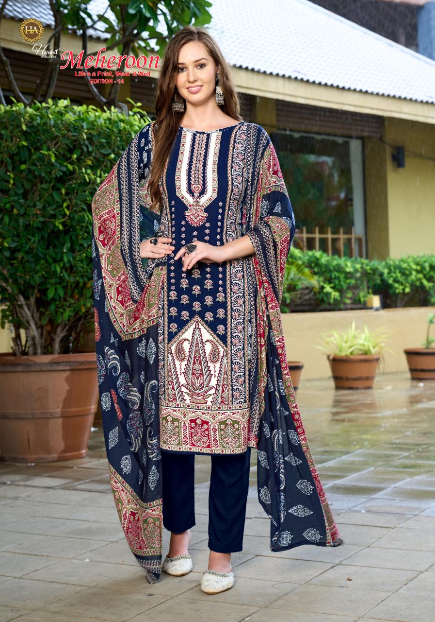 Alok Meheroon vol 14 catalog wholesale dress material in odisha