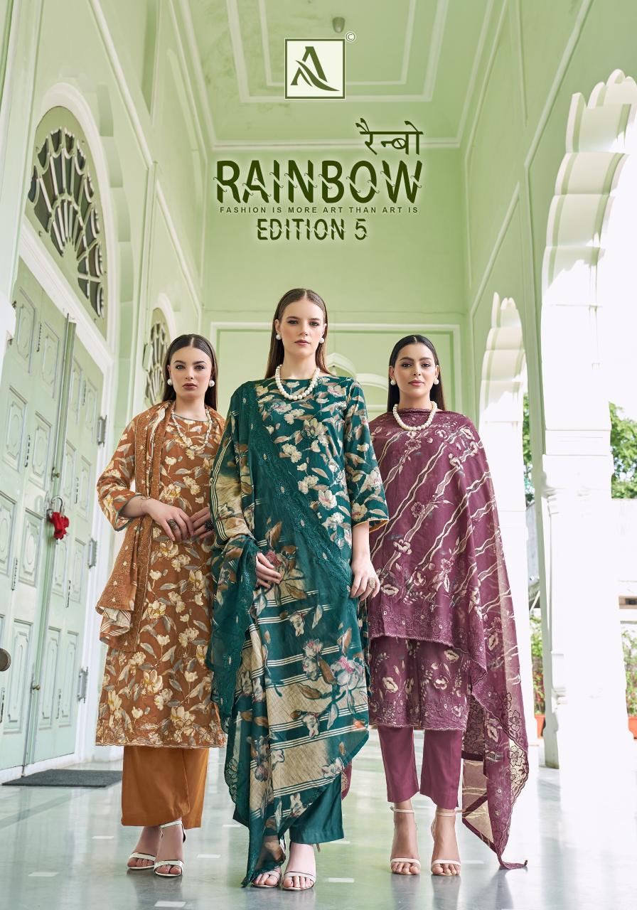 Alok Rainbow vol 5 catalog dress material wholesale