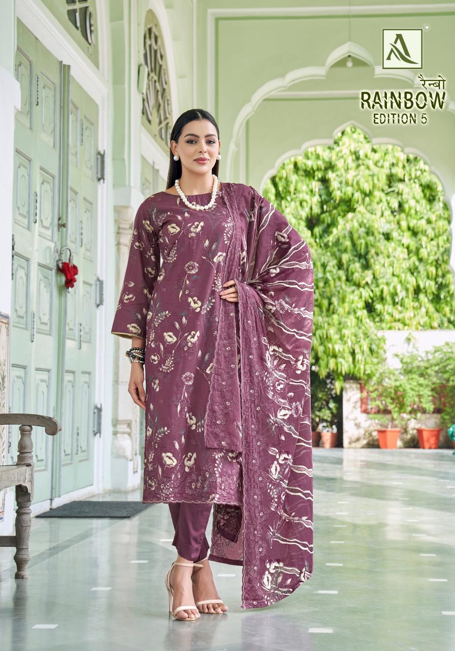 Alok Rainbow vol 5 catalog dress material wholesale