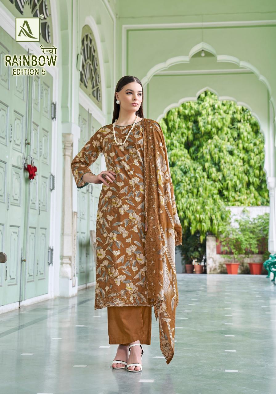 Alok Rainbow vol 5 catalog dress material wholesale