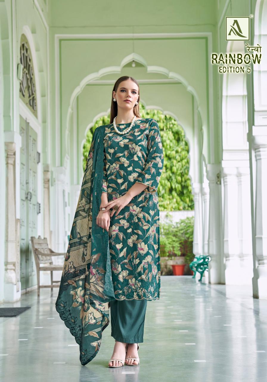 Alok Rainbow vol 5 catalog dress material wholesale