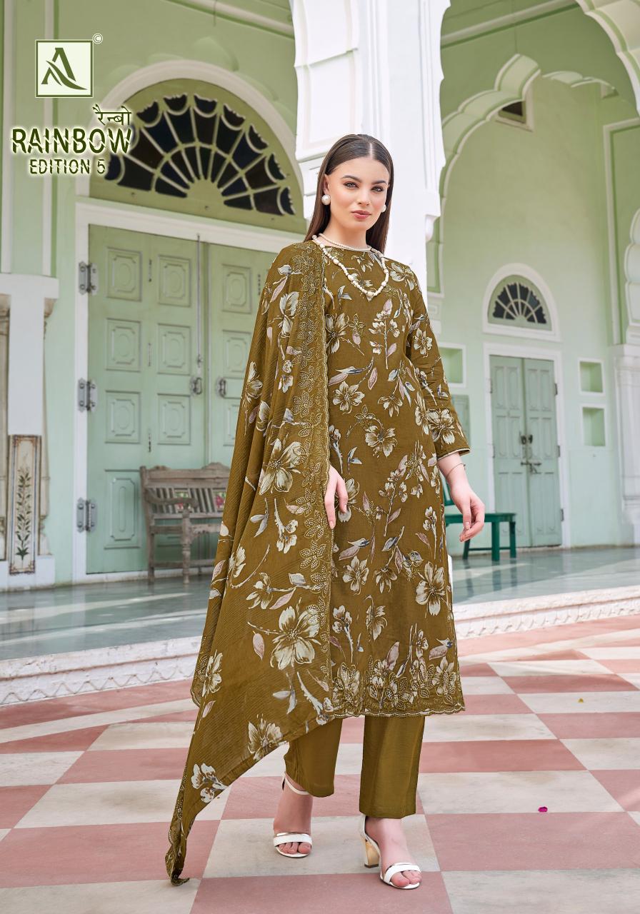 Alok Rainbow vol 5 catalog dress material wholesale