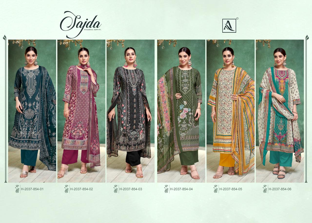 Alok Sajda catalog online wholesale dress material surat