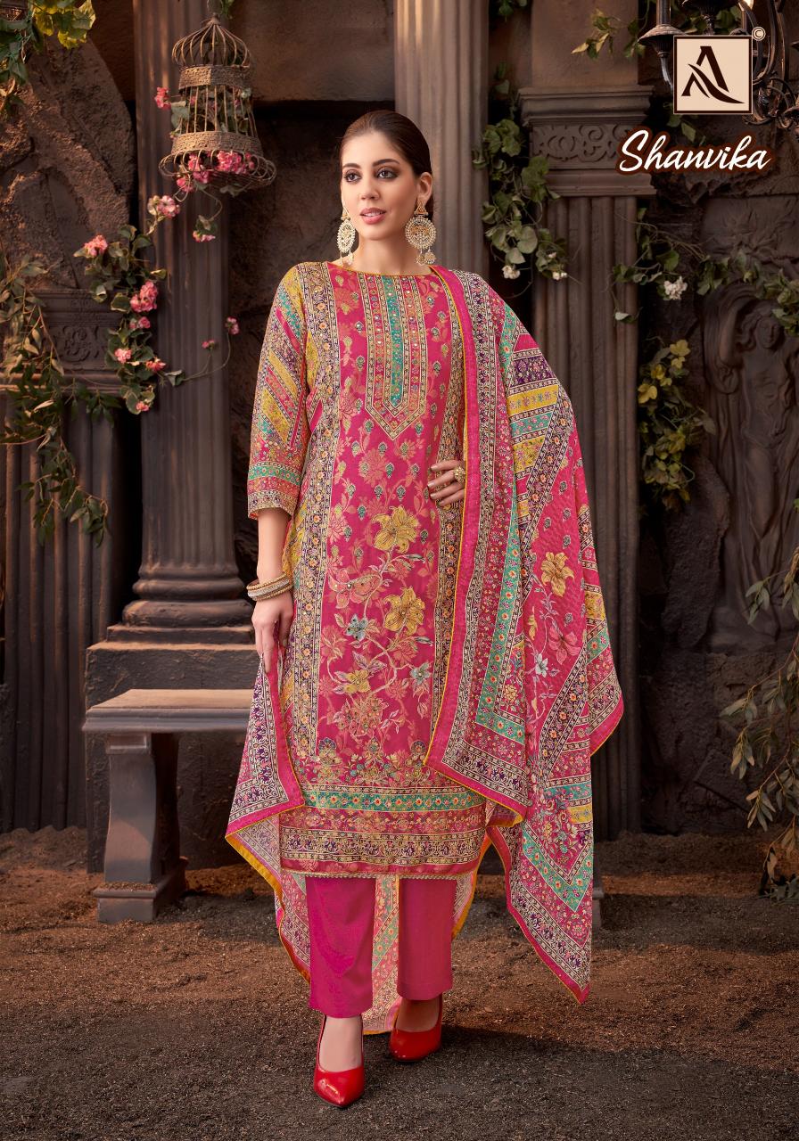 Alok Shanvika catalog wholesale dress material shops in chennai