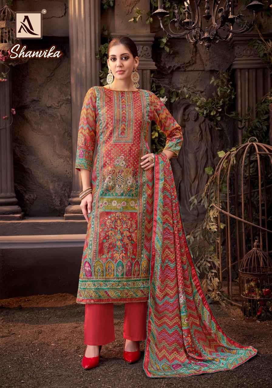 Alok Shanvika catalog wholesale dress material shops in chennai