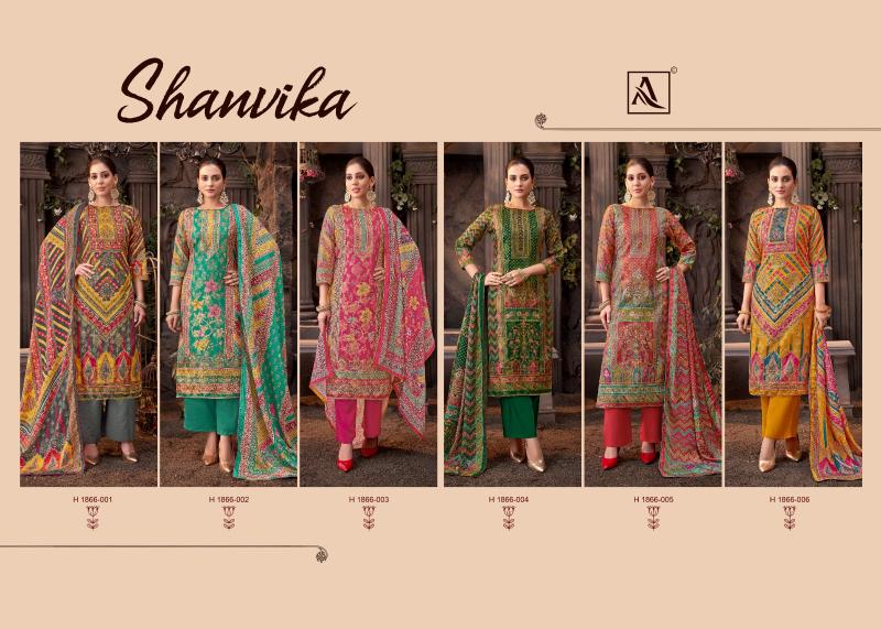 Alok Shanvika catalog wholesale dress material shops in chennai