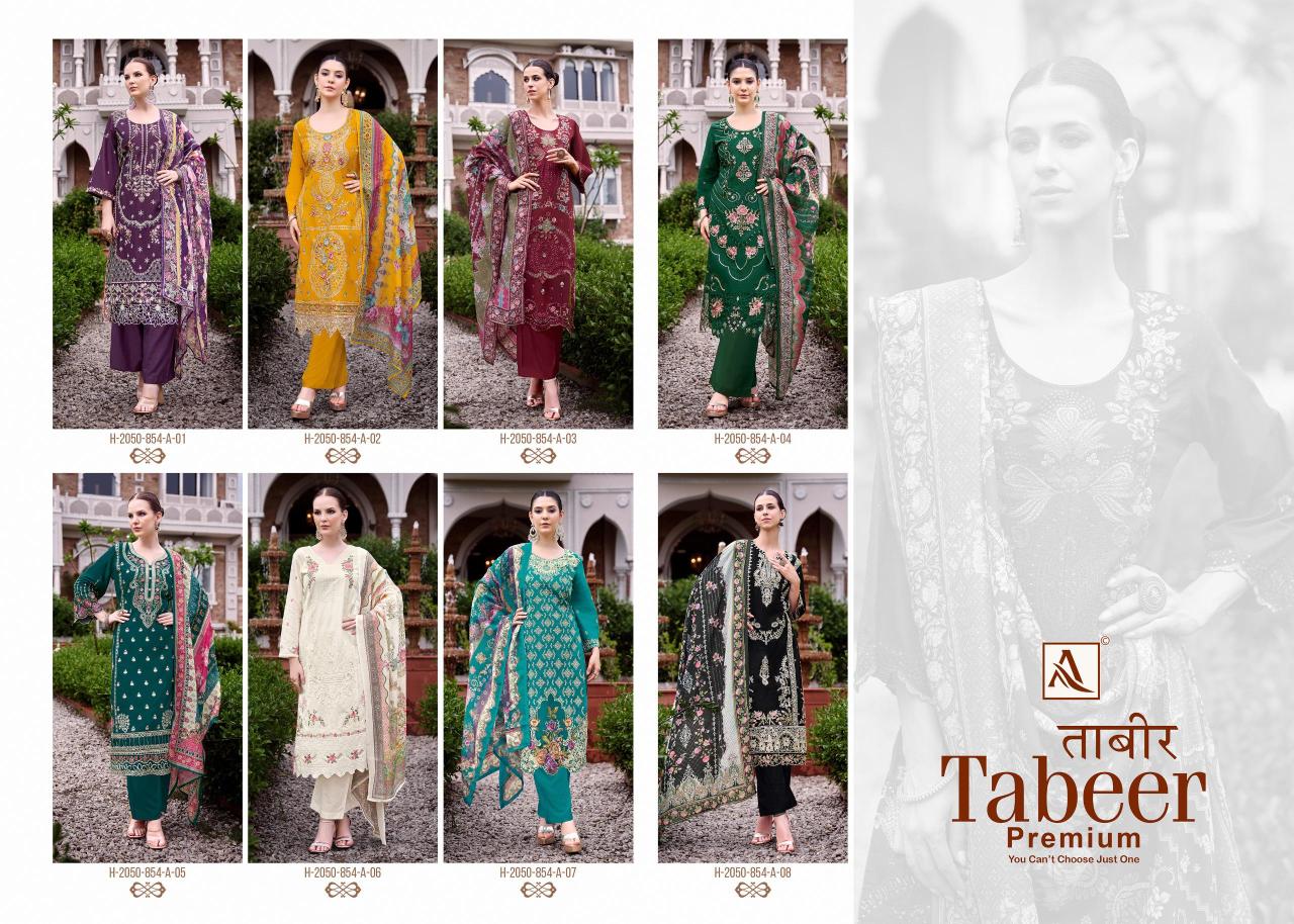 Alok Tabeer Primium catalog dress materials wholesale delhi