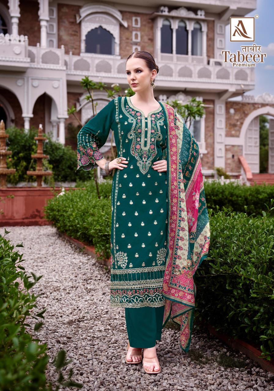Alok Tabeer Primium catalog dress materials wholesale delhi