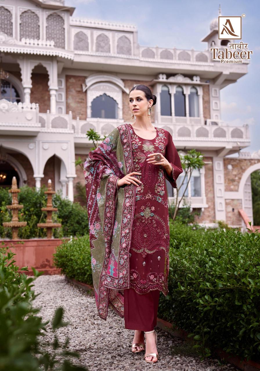 Alok Tabeer Primium catalog dress materials wholesale delhi