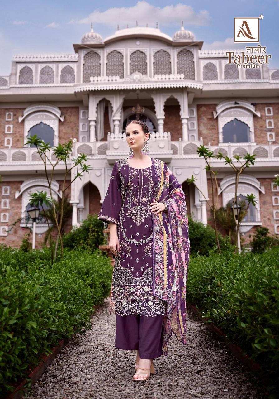 Alok Tabeer Primium catalog dress materials wholesale delhi
