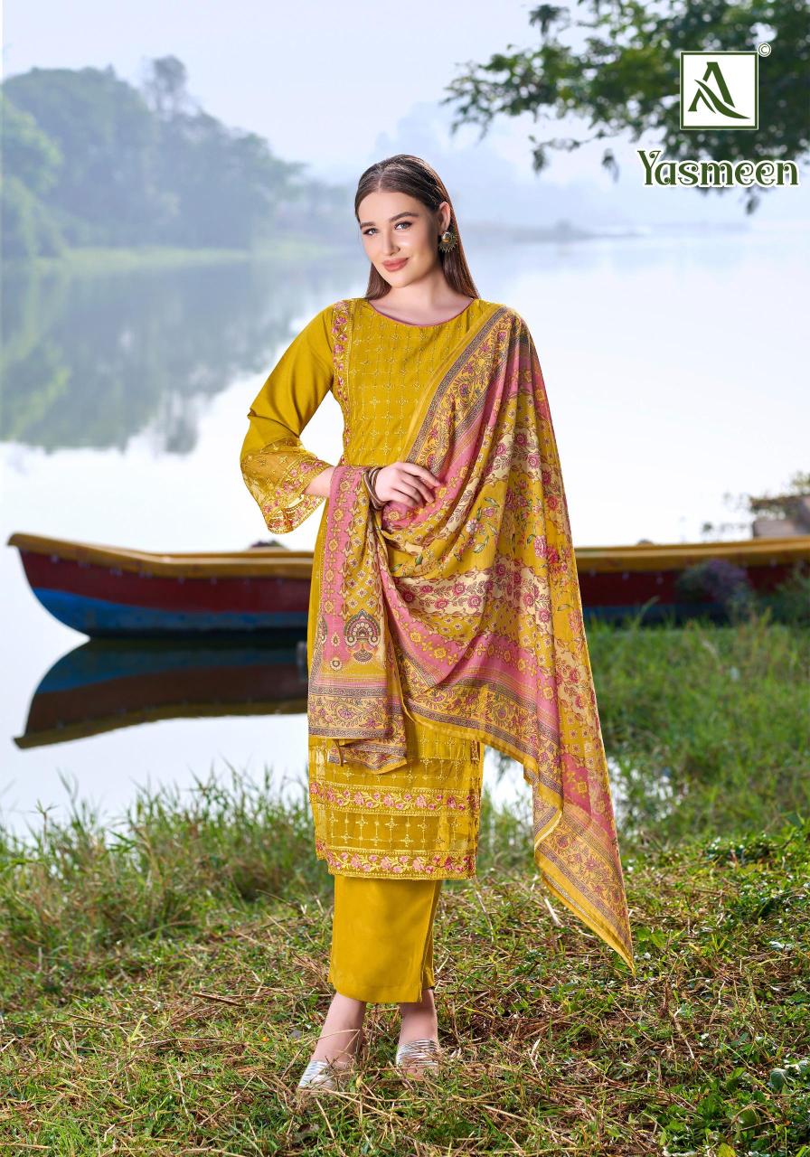 Alok Yasmeen catalog wholesale dress material online shopping in india