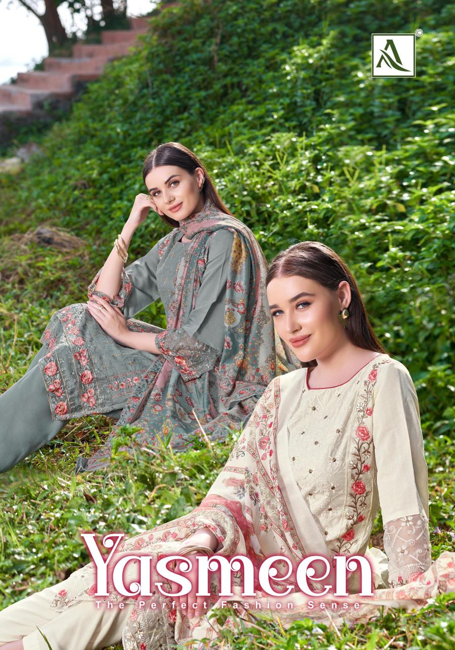 Alok Yasmeen catalog wholesale dress material online shopping in india