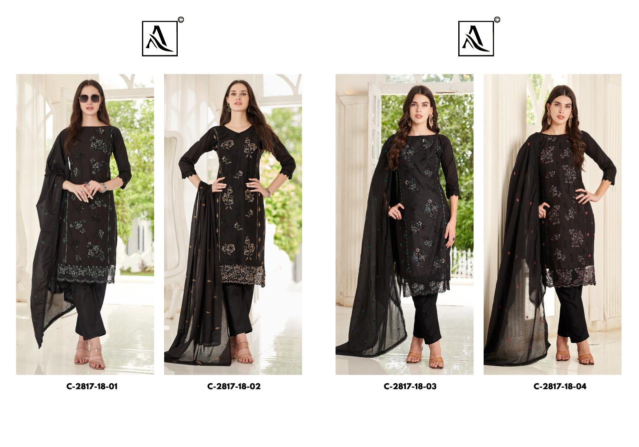 Alok Zar Douzi catalog wholesale dress material suppliers in surat