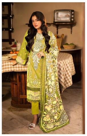 Alzohaib Az 1336 And 1337 catalog Cotton Dupatta pakistani suits online india wholesale