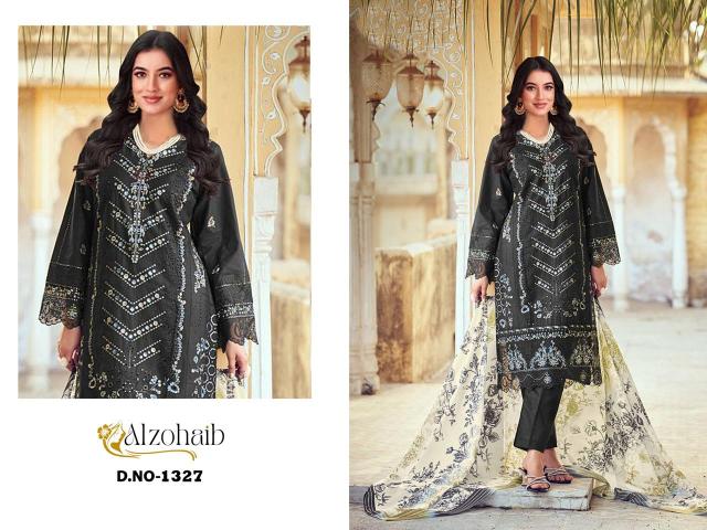 Alzohaib Az Heena 1326 To 1327 catalog Chiffon Dupatta wholesale pakistani suits in chennai