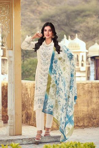 Alzohaib Az Heena 1326 To 1327 catalog Cotton Dupatta wholesale pakistani suits dwarka delhi