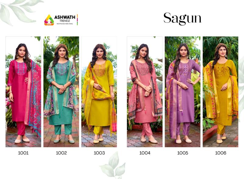 Ashwath Sagun catalog kurti surat fabrics