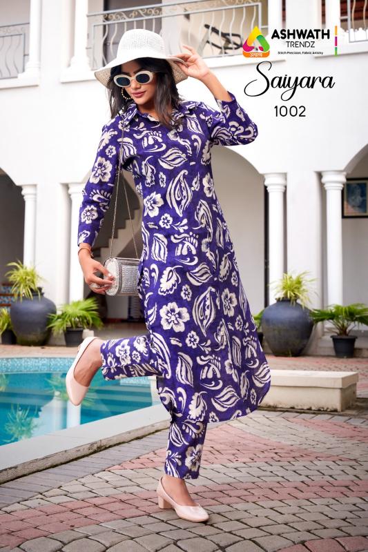 Ashwath Saiyara catalog co ord set for women wholesale