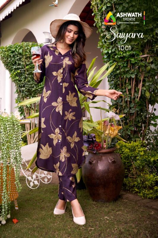 Ashwath Saiyara catalog co ord set for women wholesale