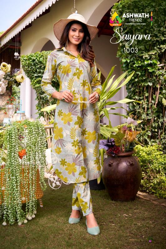Ashwath Saiyara catalog co ord set for women wholesale