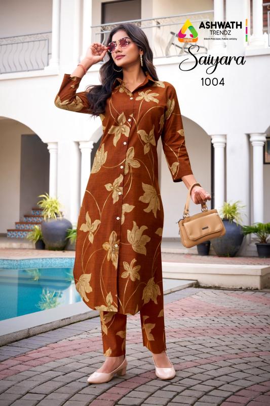 Ashwath Saiyara catalog co ord set for women wholesale
