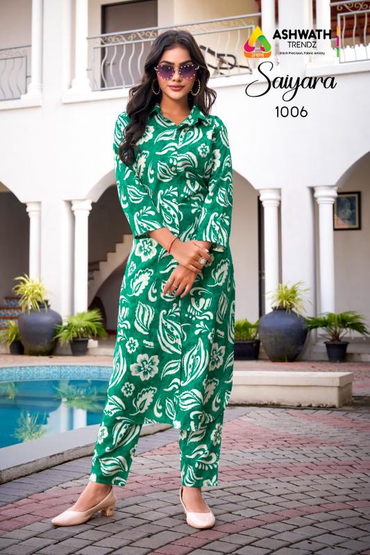 Ashwath Saiyara catalog co ord set for women wholesale
