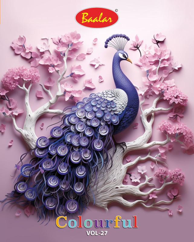 Baalar Colourful Vol-27 - Dress Material - Wholesale Catalog