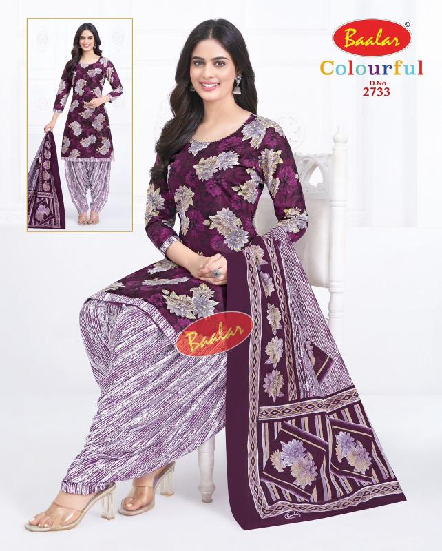 Baalar Colourful Vol-27 - Dress Material - Wholesale Catalog