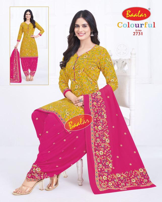 Baalar Colourful Vol-27 - Dress Material - Wholesale Catalog