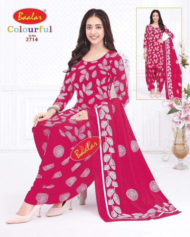 Baalar Colourful Vol-27 - Dress Material - Wholesale Catalog