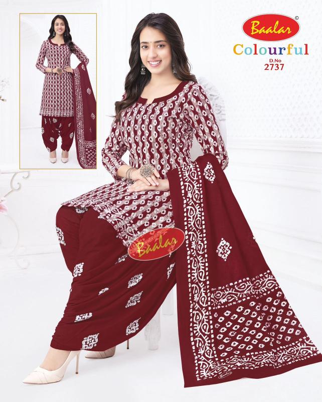Baalar Colourful Vol-27 - Dress Material - Wholesale Catalog