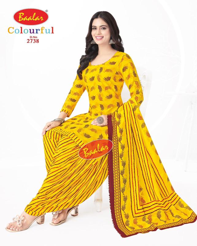 Baalar Colourful Vol-27 - Dress Material - Wholesale Catalog