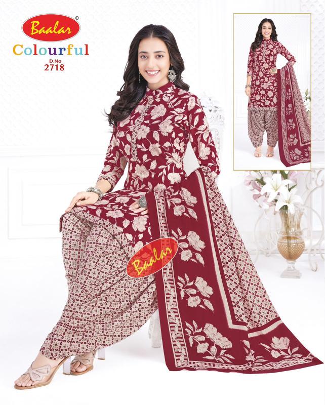 Baalar Colourful Vol-27 - Dress Material - Wholesale Catalog